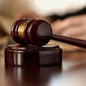 Closeup of gavel.